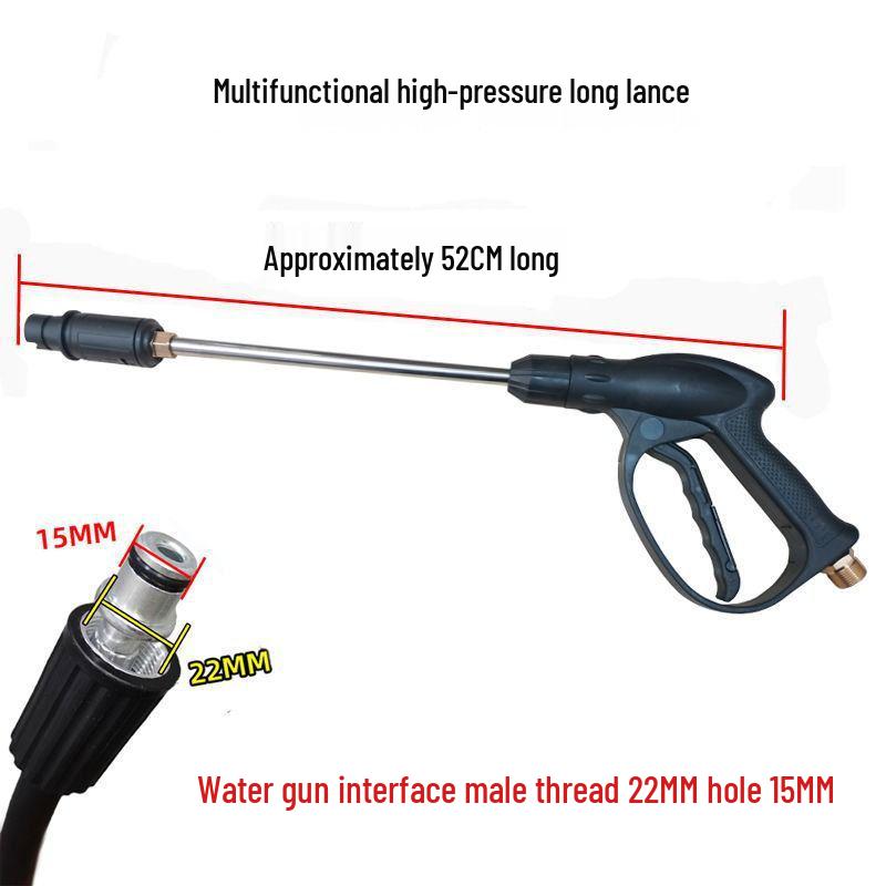 High-Pressure Car Washer Set: Explosion-Proof Hose & Nozzle Accessories