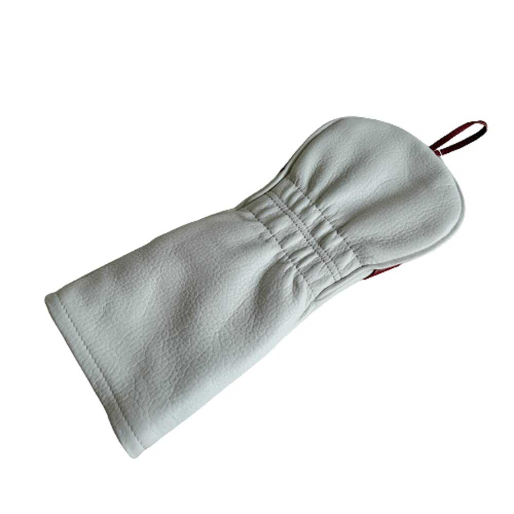 Kinosho Hanpu kinoshoTRANSIT Full Leather Fairway Wood Head Cover 2023 Model [KHG-FC FT FX 3 Types Available] (Crossline02 WhiteRed)