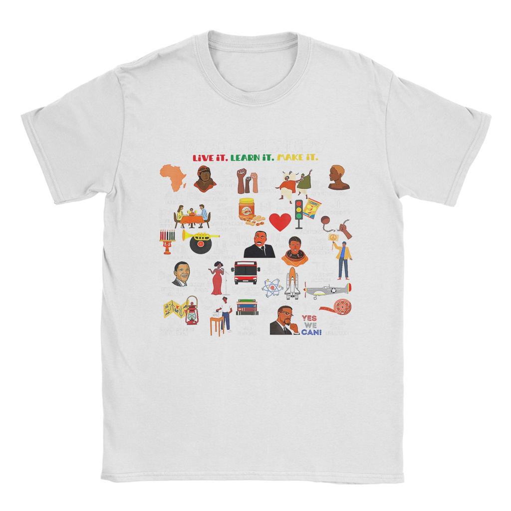 Streetwear T Shirt Summer ABCs Of Black History Month Hip Hop TShirts  Cotton Tee Shirt for Unisex Y2K Fun Short Sleeve Clothing