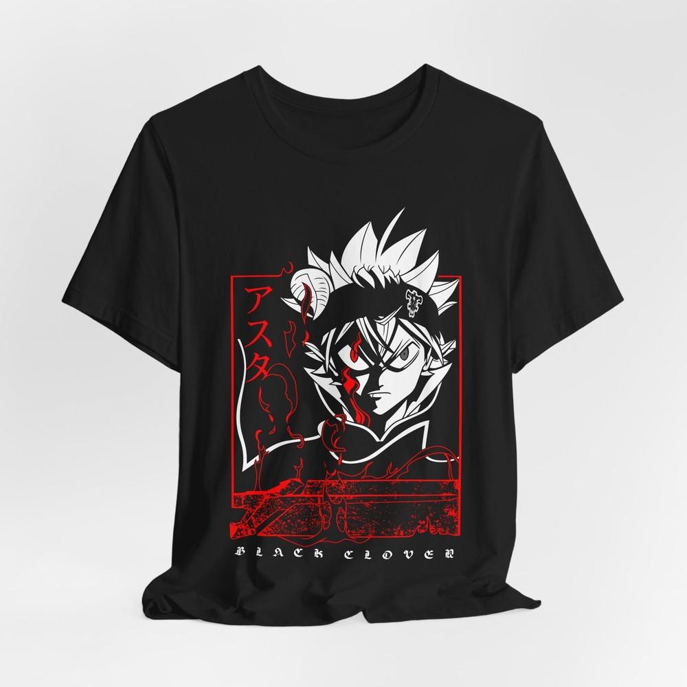 Black Clover, Asta Graphic Tee, Anime Fan Shirt, Unisex Short Sleeve Top,