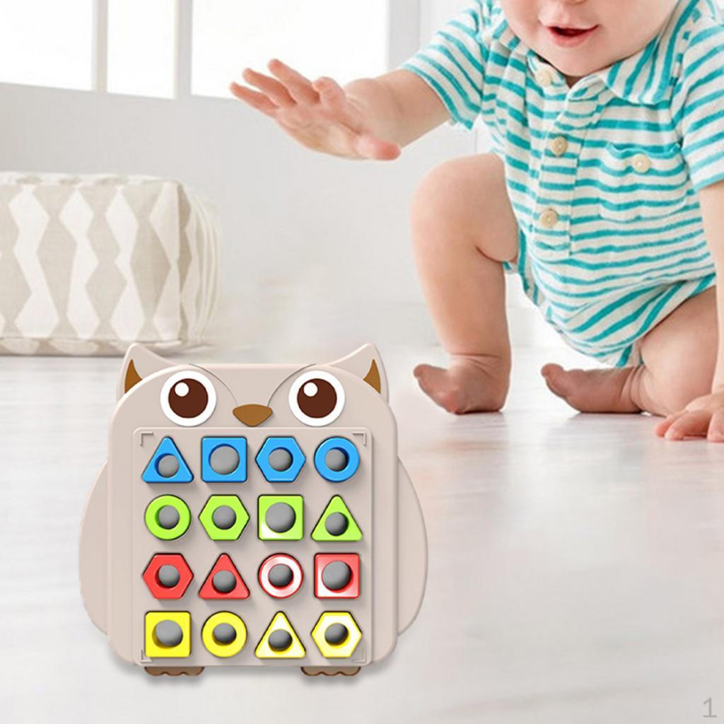 Colorful Shape Matching Puzzle Set for Children 1 base 16 pieces