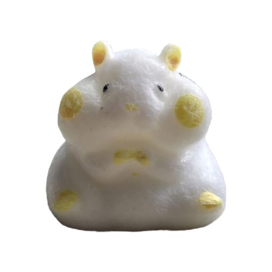 Cheese Hamster Pinch Toy Slow Rebound TPR Stress Relief Animal Squishes Sensory Fidget Squeeze Toy Kids Adults Birthday Gift