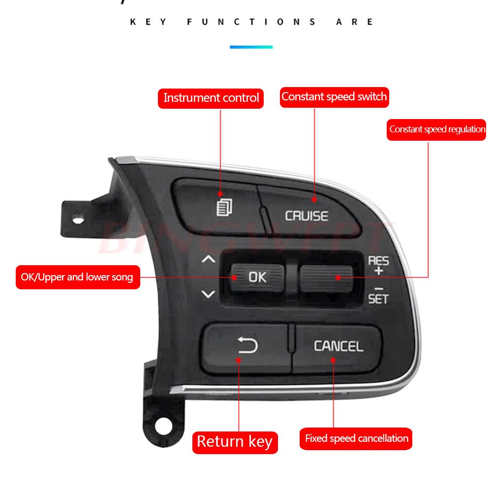 Steering Wheel Cruise Control Switch Right Side 96720-D6010 For Kia Optima K5 2016 2017 2018