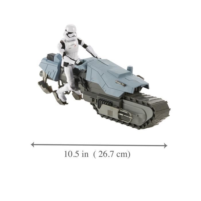 Figurine stormtrooper 12 cm et véhicule épisode 9 - hasbro - galaxy of adventures - extérieur