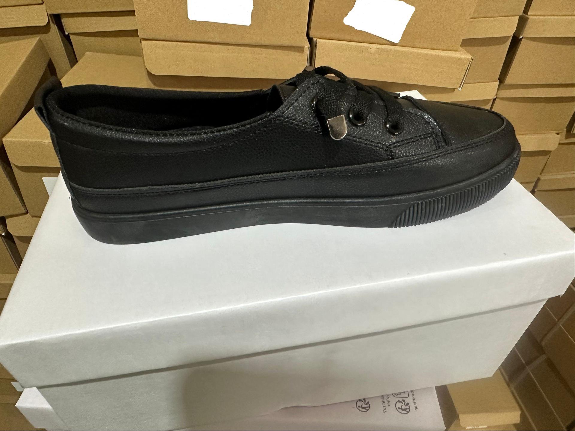 

Женские водонепроницаемые белые низкие кроссовки 2021 года — корейский стиль, износостойкая повседневная обувь на осень 42 чёрный