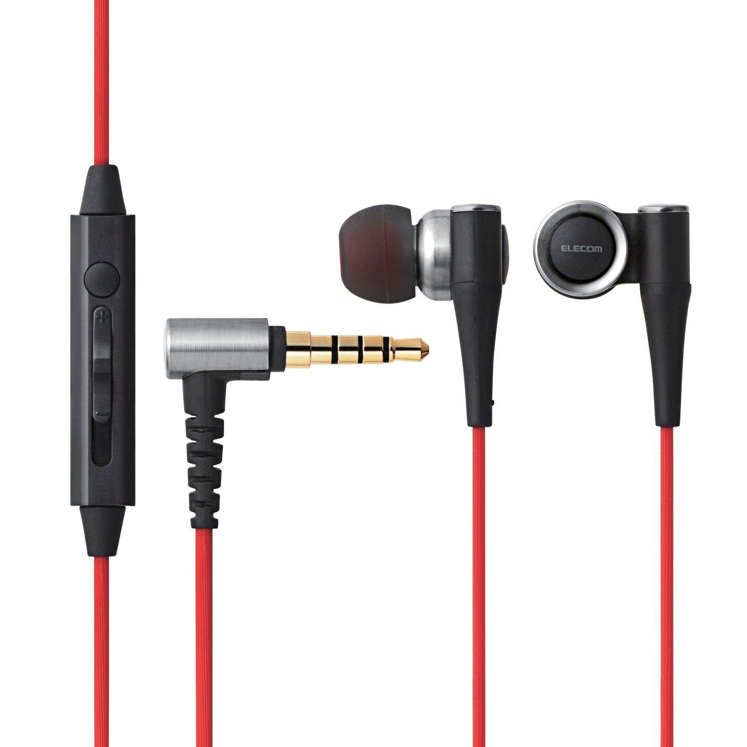 

ELECOM High Resolution Compatible Stereo Earphones (with Microphone) Canal Type 9.8mm Driver CH1000 Silver EHP-CH1000SSV