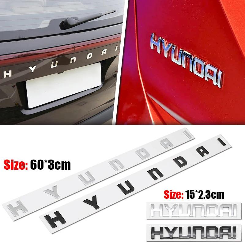 Hyundai I40 I20 Tucson Santa Fe Sonata Solaris Accent Elantra Venue ABS 3D Metal Car Trunk Badge Nameplate Letters Sticker vq1