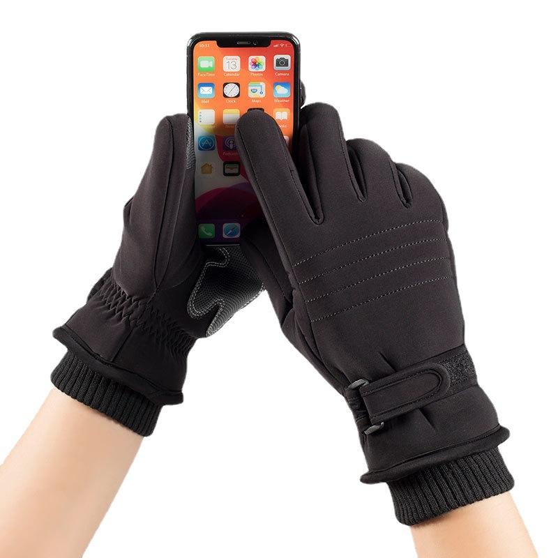 Ski Gloves for Men and Women In Winter Riding Motorcycles for Cold Protection Plus Velvet Cotton Waterproof Windproof Thickened Winter Warm Gloves