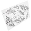 Temporäre Tattoos Frauen Wasserdicht Blume Lang Anhaltend Körper Fake Tattoo AufkleberTH 391