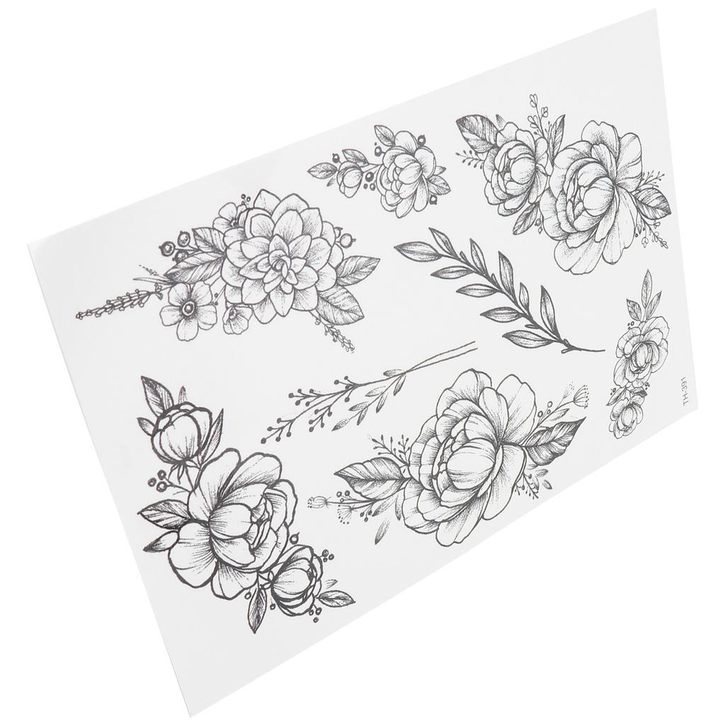 Temporäre Tattoos Frauen Wasserdicht Blume Lang Anhaltend Körper Fake Tattoo AufkleberTH 391