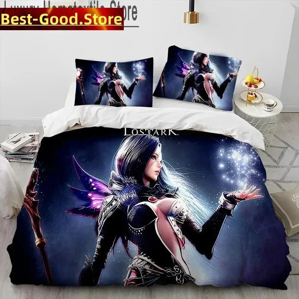 3D Print Lost Ark Game Bedding Set Printed Bed Set With Pillowcase Bed Duvet Cover Soft Queen King Size Bedclothes Home