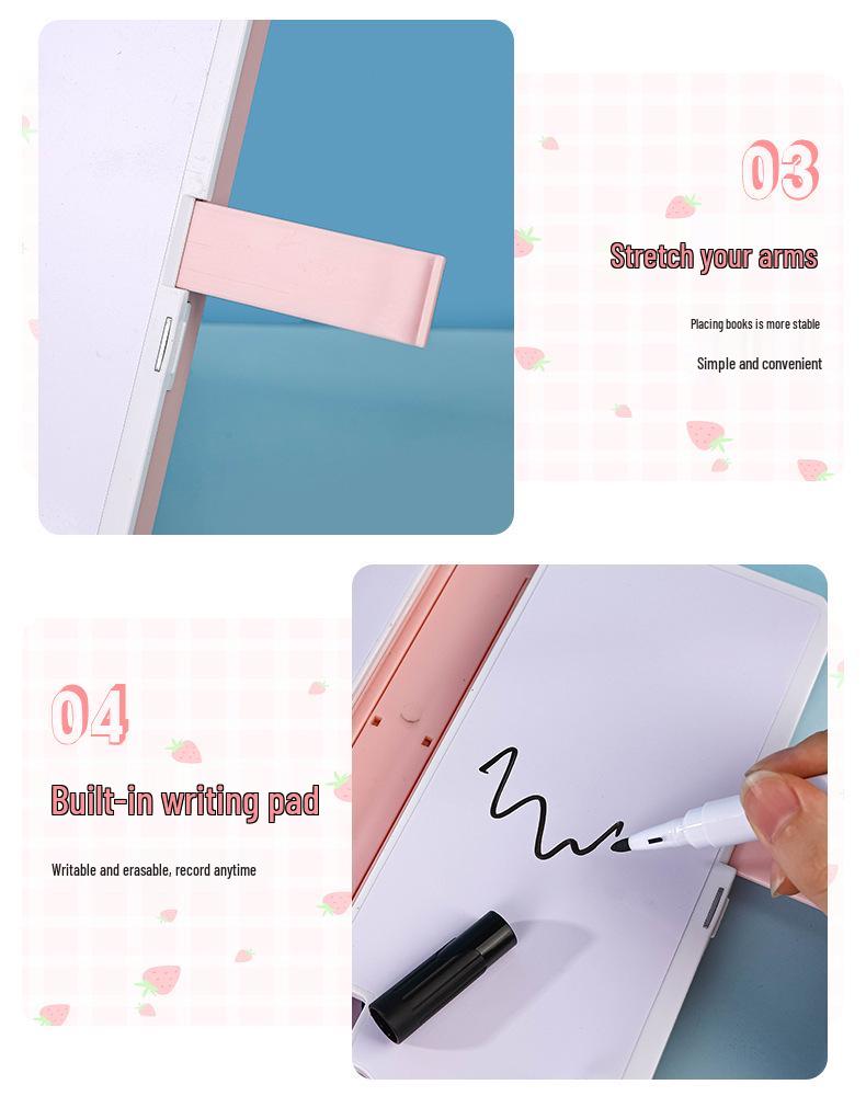 Multi-Functional Reading Stand & Pencil Case: Dual-Use Stationery Box and Bookshelf