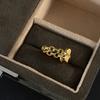 Vintage-inspirierter Sternen-Schild-Ring Handgefertigt Messing Kupfer Für Frauen Einzigartiges Design