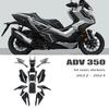 adv 350 accessories Motorcycle 3D Epoxy Sticker Protection Kit Tank Pad Anti Scratch Decal Non-slip For HONDA ADV350 2022 2023