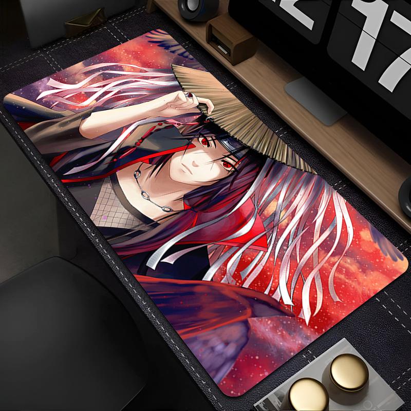 90x40cm Mouse Pad Naruto Lockedge XXL Office Laptop Gaming Accessories Computer Gamer Keyboard Mouse Mat Desk Mousepad For Gift