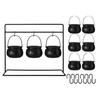 Halloween Witch Cauldron on Rack Trick or Treat Candy Serving Bowl Black Plastic Candy Holder for Halloween Party Decor