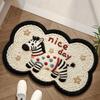 Non-slip Backing Doormat 40*60cm Floor Protection Mat Durable Carpets  Home Decoration