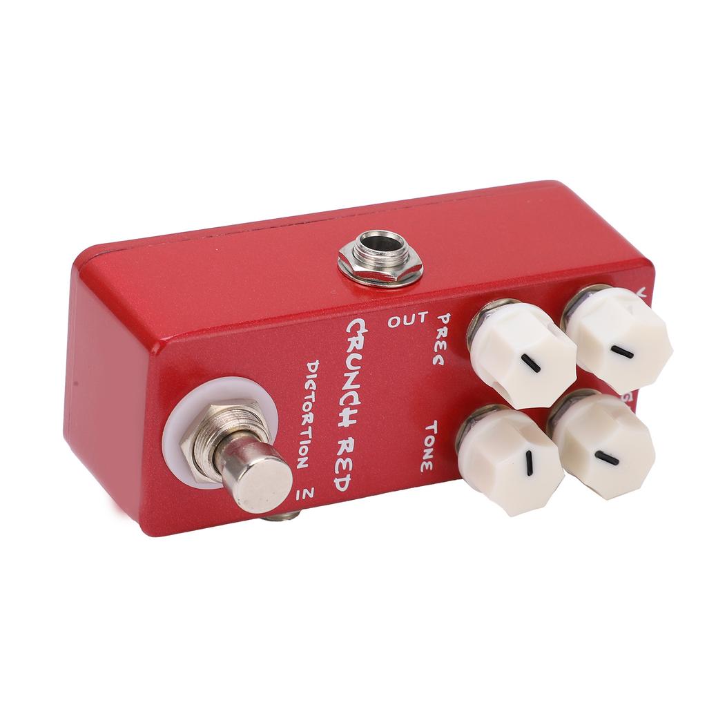 Distortion Effect Metal Shell Red True Bypass Foot Switch for Electric Guitar Bass