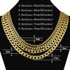 Gold Filled 10mm 50-75cm Men Figaro Hip Hop Gold Necklace Chains Male Boys High Quality Jewelry Gift
