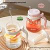Tianxi Large Capacity Glass Tea Infuser Straw Cup