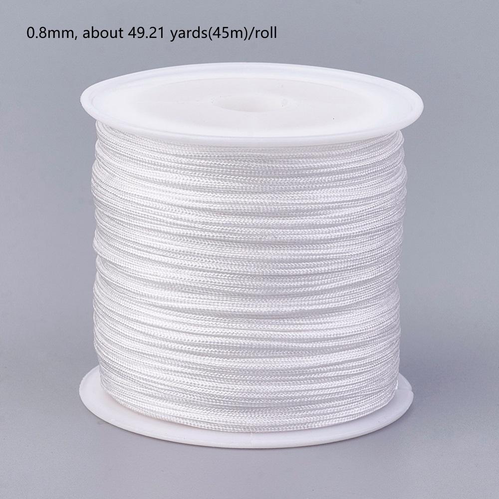 1Roll 100m/roll 0.8mm Nylon Thread Cord Bracelet String Chinese Knotting Cord Red Thread Beading Braided Ornament for DIY