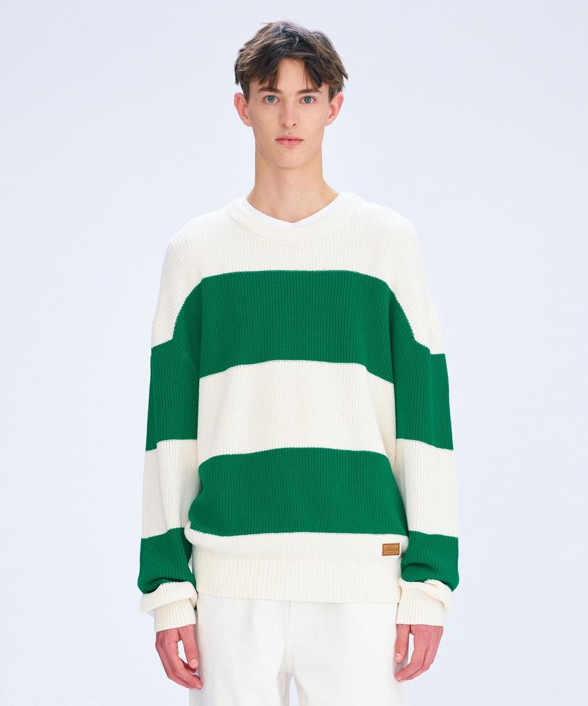 Malittepeulangsowajeobeo Loose Fit Bold Knit Green