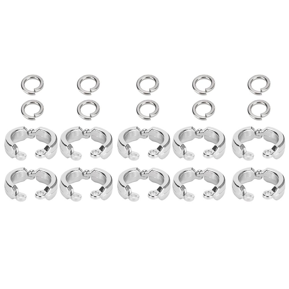 

10Pcs Bird Parrots Leg Ring Outdoor Fly Training Activity Opening Clip Accessories#12