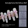 Ribbon Bow Nail Art Mold Silicone Cartoon Bowknot Pattern Nail Art Decorations Nail Polish Filling Mold Relief Design Manicure