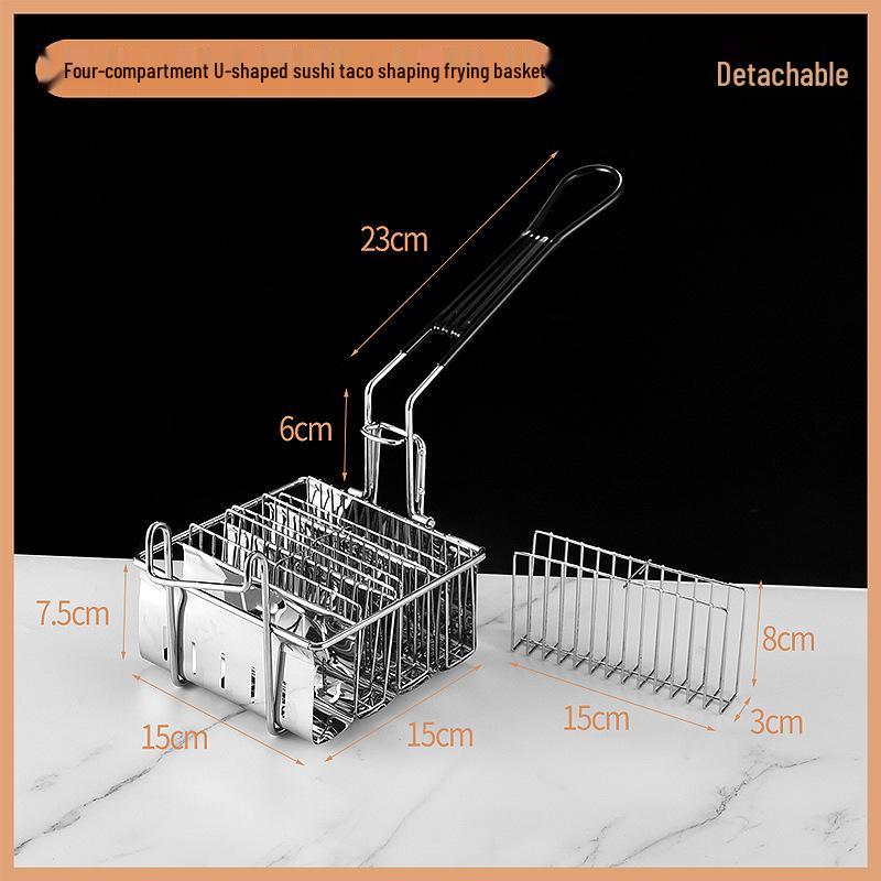 304 Stainless Steel V-Shaped Taco Holder for 2 or 3 Tortillas
