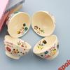 Cartoon Animal Creative Ceramic Bowl Cute Cream Color Household Dessert Bowl Breakfast Bowl Girl Birthday Gift Gift
