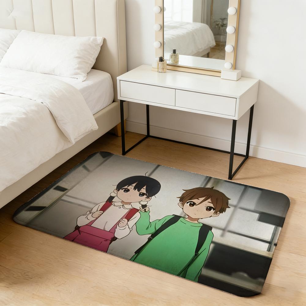 movie T-Tamako Love Story Floor Mat Flannel Door Mat Non-Slip Absorbent Washable Indoor Home Rug