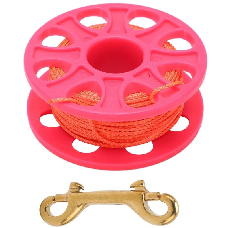 

Plastic Spool Finger Reel with Double Ended Hook Scubas Diving Reel Finger Line Spool Wreck Guide Line Reel Enduring