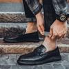 Fashion Casual Slip on Formal Dress Loafers Breathable Soft Flats Handmade Male Non Slip Driving Flats Luxury Brand Men Leather Shoes