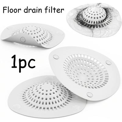 Hair Catcher Shower Drain Cover (Suction Cup Installation) Clog-Proof Sink Filter