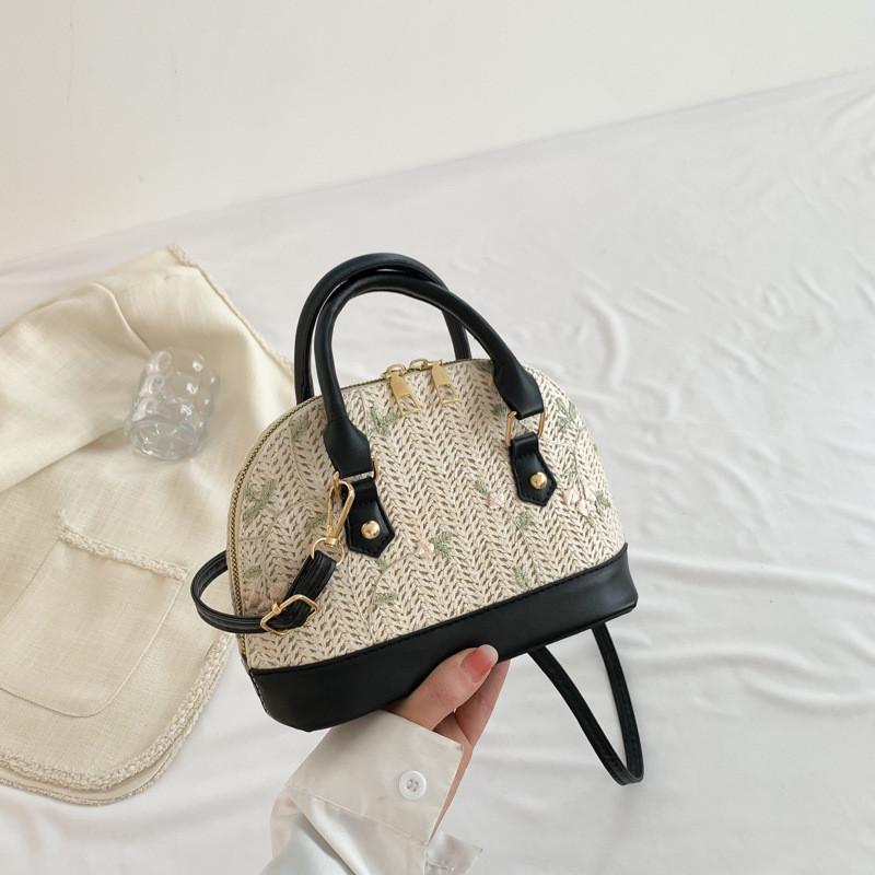 Stylish Vintage Shell Bag For Women In Black Beige Brown And Khaki Perfect For Casual Daily Use