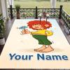 Custom Text Pumuckl Pattern Floor Rug Soft Indoor Carpet Mat Living Room Bedroom