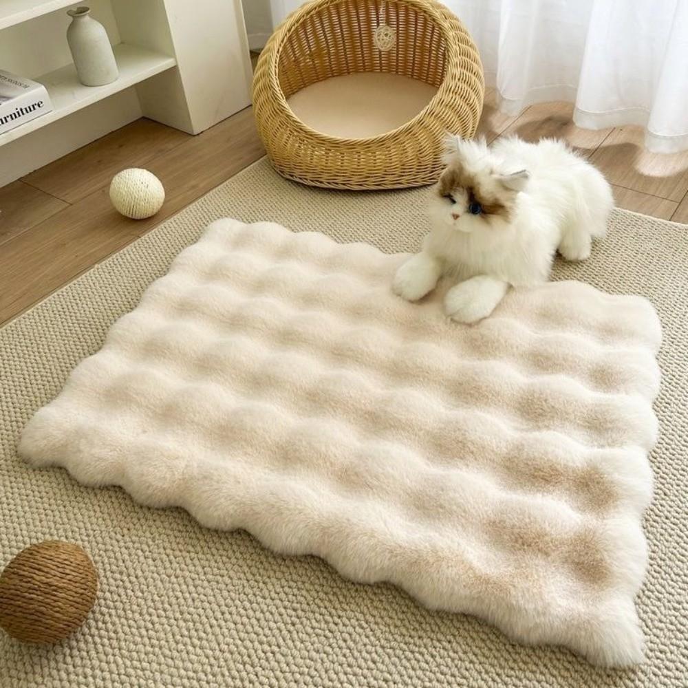 Soft Fluffy Cat Kneading Pad Winter Warm Pet Bed Cushion Warm Fluffy Pet Blanket  Winter Season