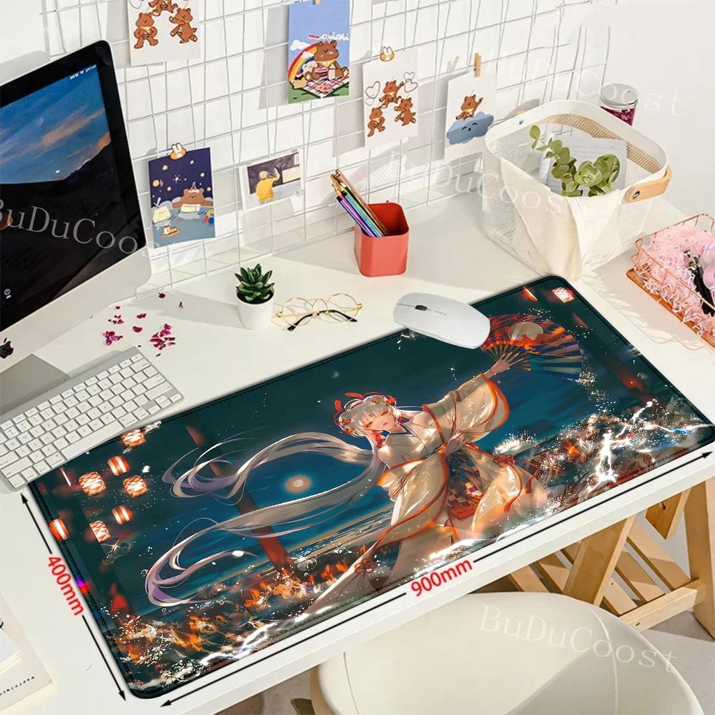 Anime Ghost Blade Ice Princess mousepad Anime mouse pad Gamer XL Computer Home Mousepad XXL Mouse Mat Non-Slip teclado mouse pad