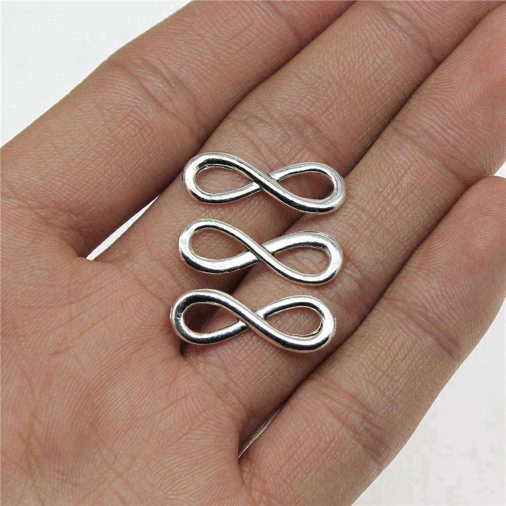 Accessories Parts Infinity Heart Love Connector Minimalist Jewelry Components QA027