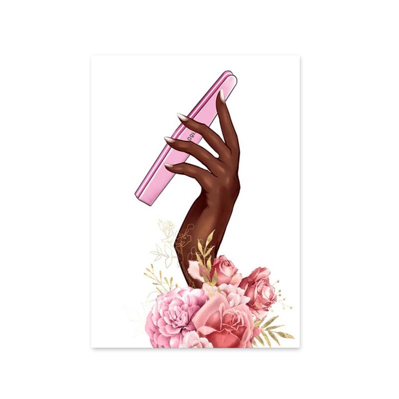 Fashion Nail Polish Eyelash Posters and Prints Beauty Salon Canvas Nordic Painting Wall Art Picture for Living Room Home Decor