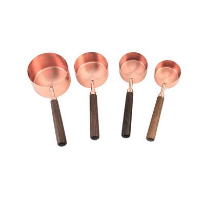 ZISIZ Rose Gold Measuring Cups & Spoons Set