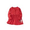 25 New Autumn Outfits for Girls, Red Christmas Deer Long-Sleeve Dress, Baby Pure Cotton Autumn Toddler T-Shirt Princess Dress 6