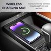 Wireless Charging Mat And Cup Holder Ert Compatible With 2025 2026 Toyota Camry, Center Console Liner Anti-Slip Protective Pad Drink Holder Cover For