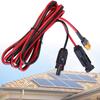 Waterproof IP67 Solar Panel to XT60 Female Connectors Cable 12AWG for Car and Solar Generators