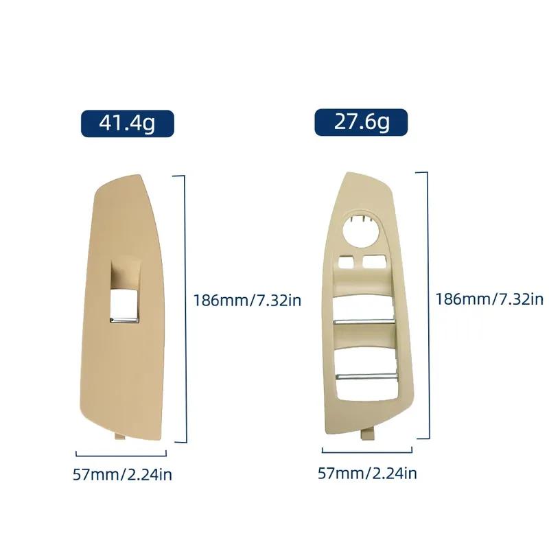 61319241915 LHD Left Hand Drive Car Interior Window Lift Switch Panel Door Handle Trim For BMW 7 Series F02 Auto Accessories