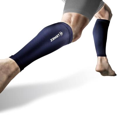 Zamst Graduated Compression Calf Sleeve Compression Running Feet Size 385523 Stockings, (Both Included), L, Navy,