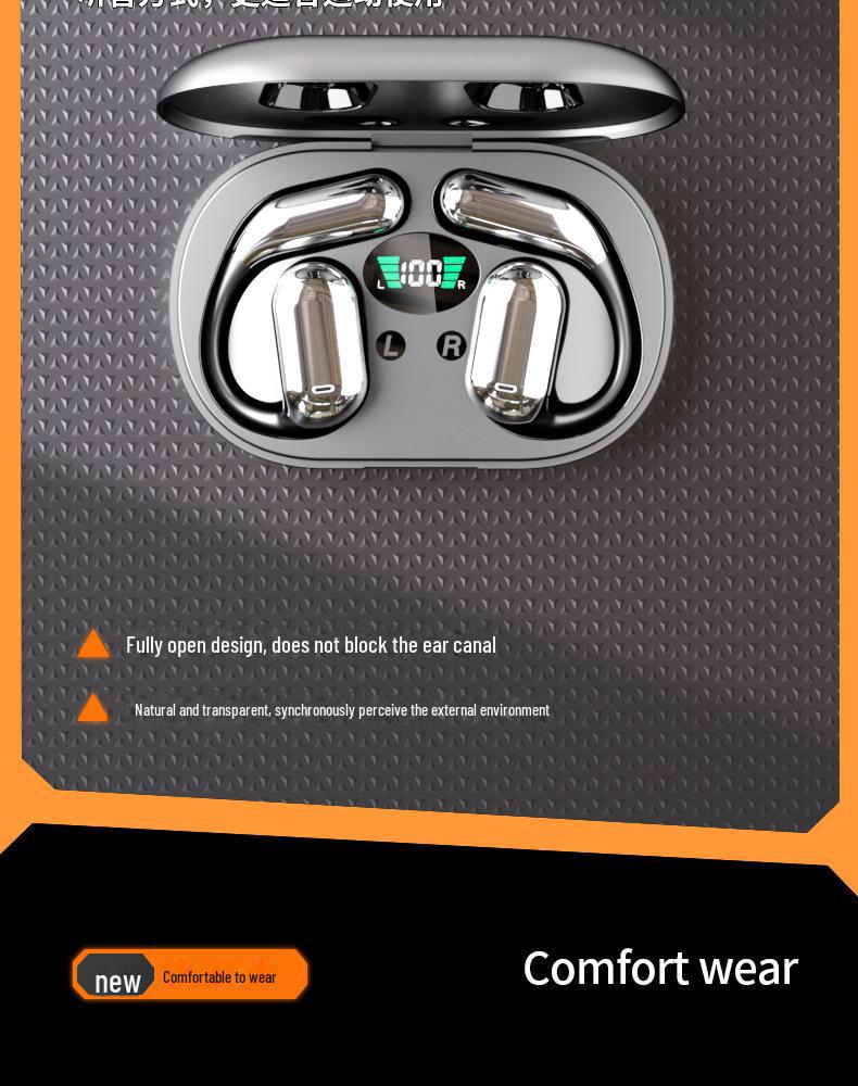 საზღვრისპირა OWS ყურსასმენი Q16 ხმაურის შემამცირებელი და ხანგრძლივი ბატარეის ხანგრძლივობით