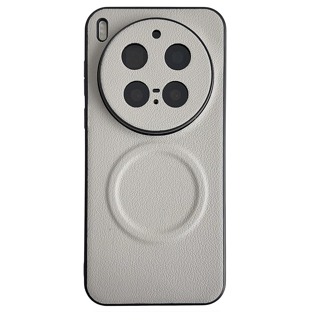 For vivo X300 Pro 5G Magnetic Case PU Leather + TPU Phone Back Cover