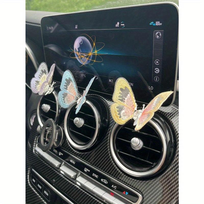 1pc Moving Butterfly Car Center Console Car Accessories Interior Decoration