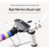 USB Rechargeable Waterproof Front Bike Light with Horn for Night Riding